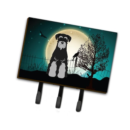 Carolines Treasures Halloween Scary Standard Schnauzer Black and Grey Leash or Key Holder BB2224TH68